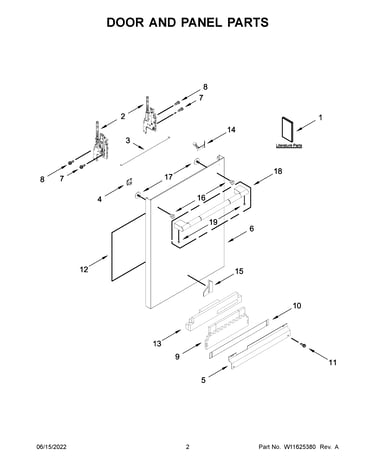 Door and panel parts