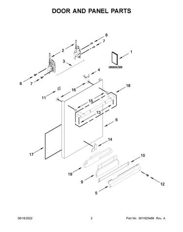 Door and panel parts