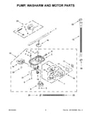 Pump, washarm and motor parts