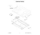 Amana AER6603SMS0 cooktop parts diagram