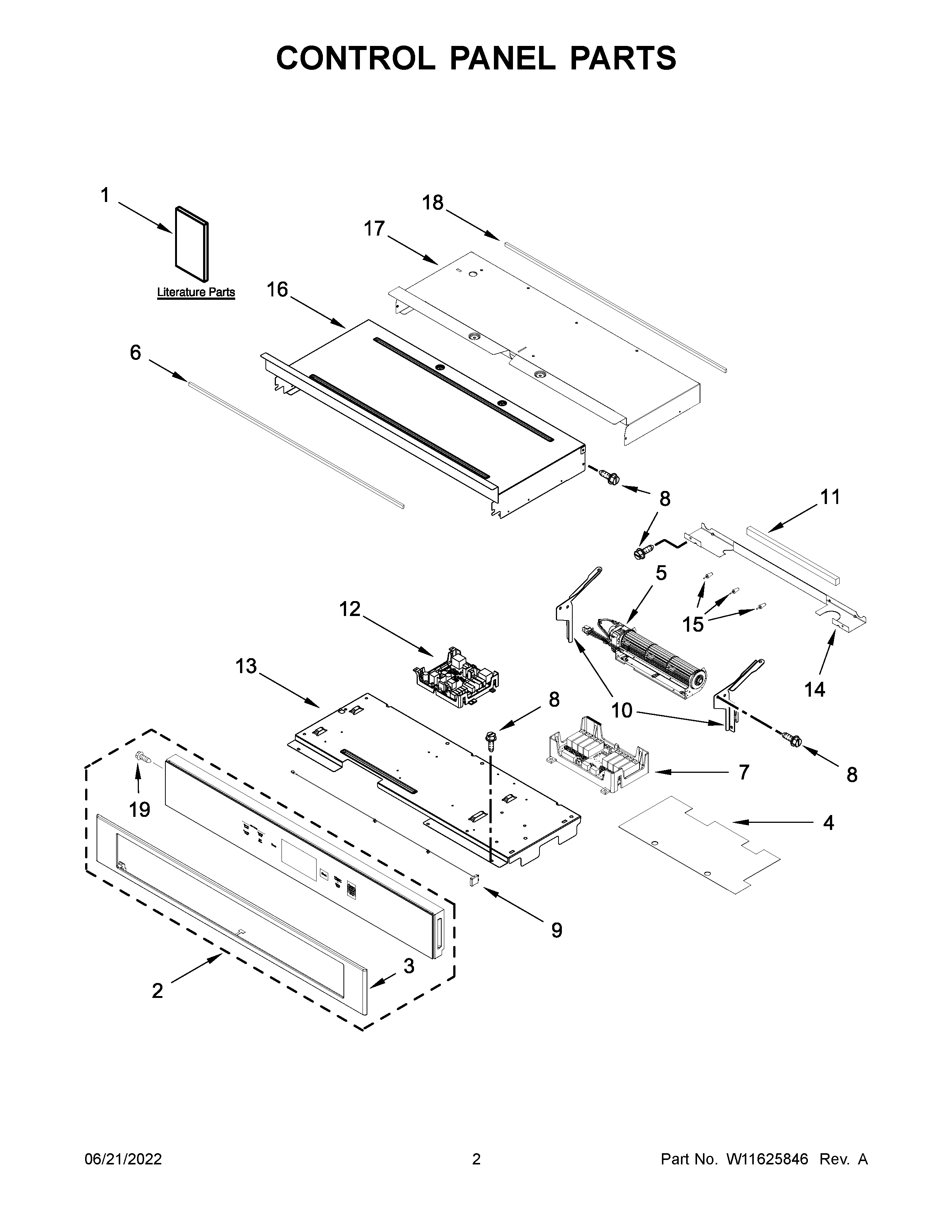 Control panel parts