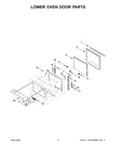 Lower oven door parts