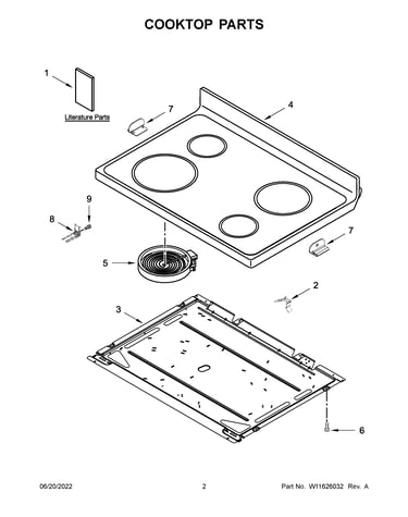 Cooktop parts