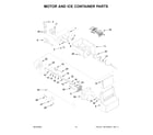Whirlpool WRS321SDHW08 motor and ice container parts diagram