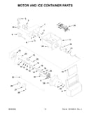 Motor and ice container parts