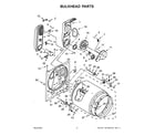 Maytag MGDC465HW2 bulkhead parts diagram