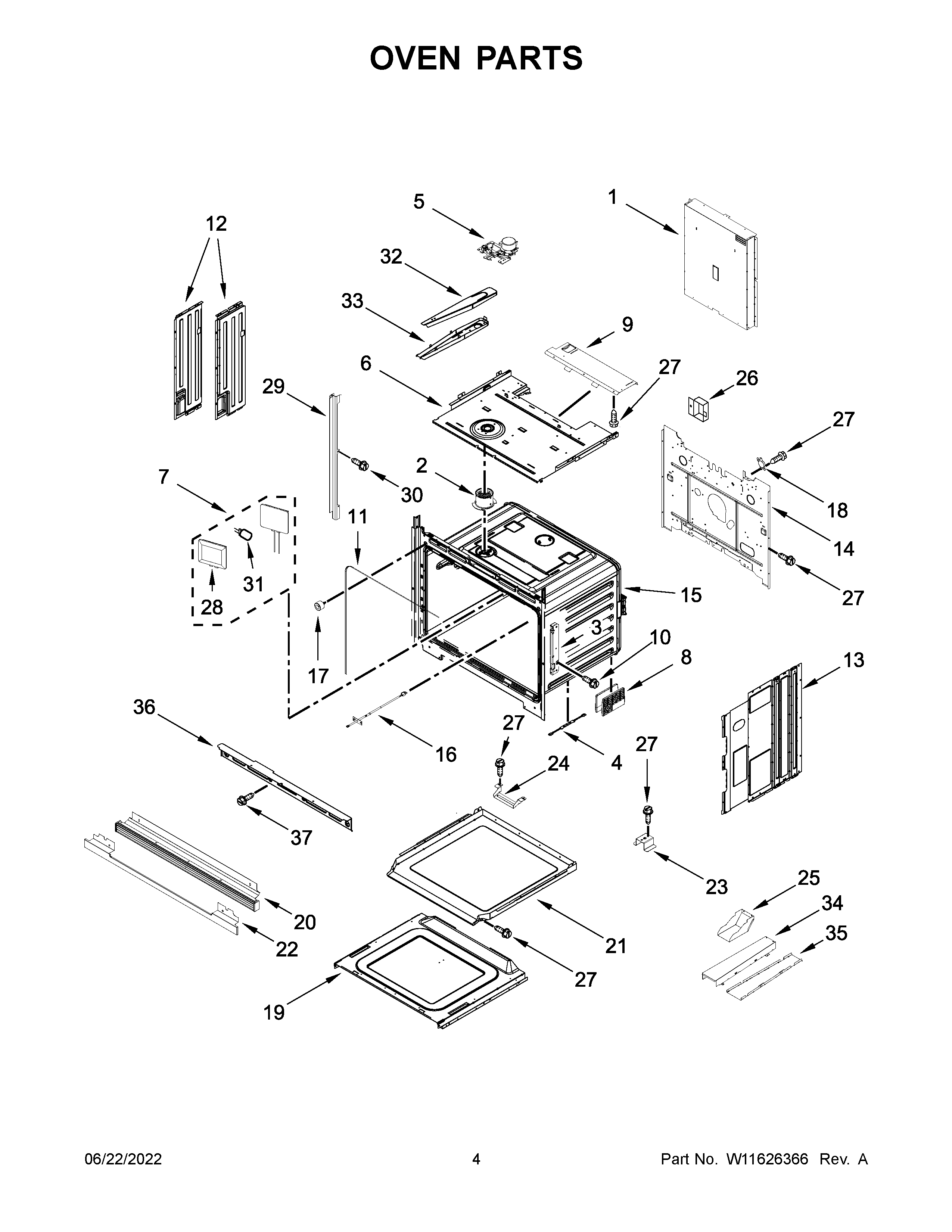 Oven parts