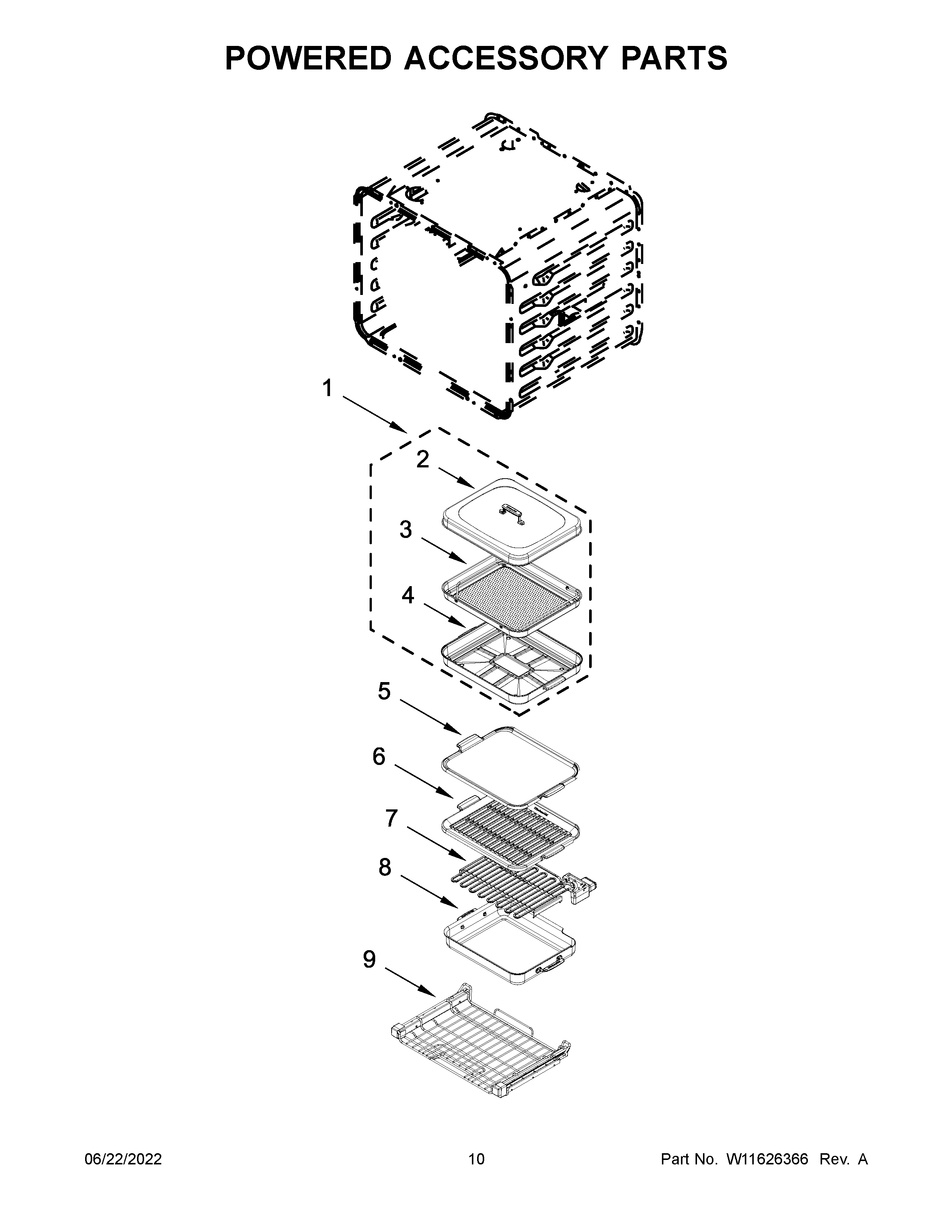 Powered accessory parts