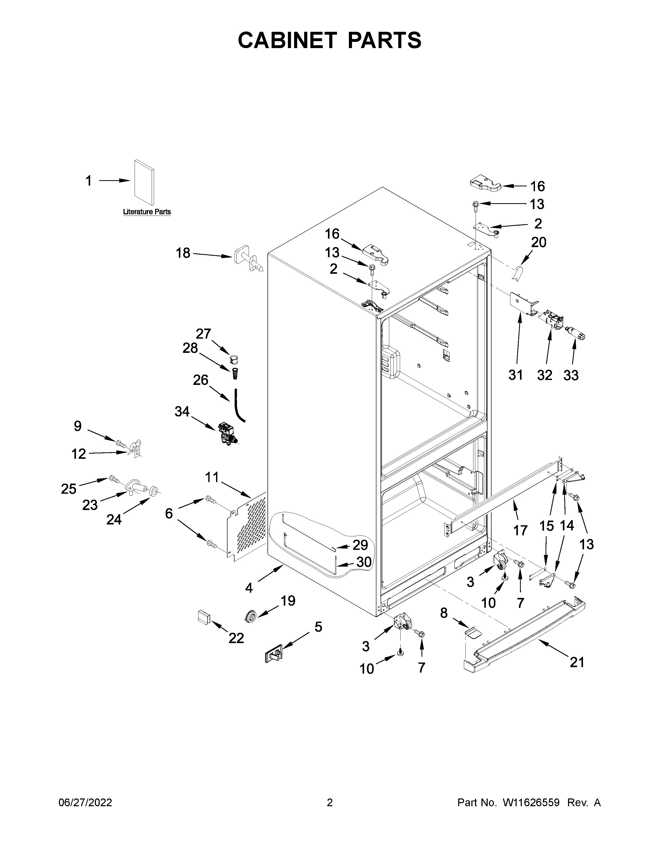 Cabinet parts