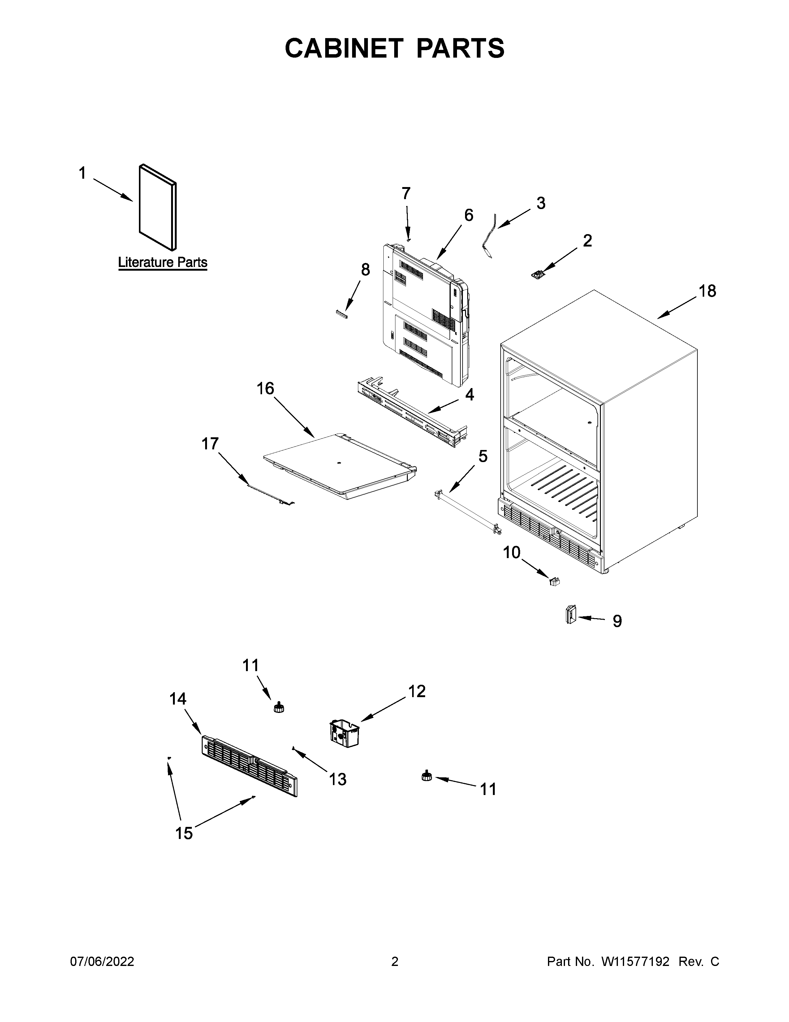 Cabinet parts
