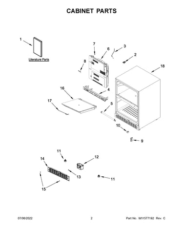 Cabinet parts
