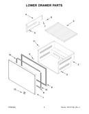 Lower drawer parts