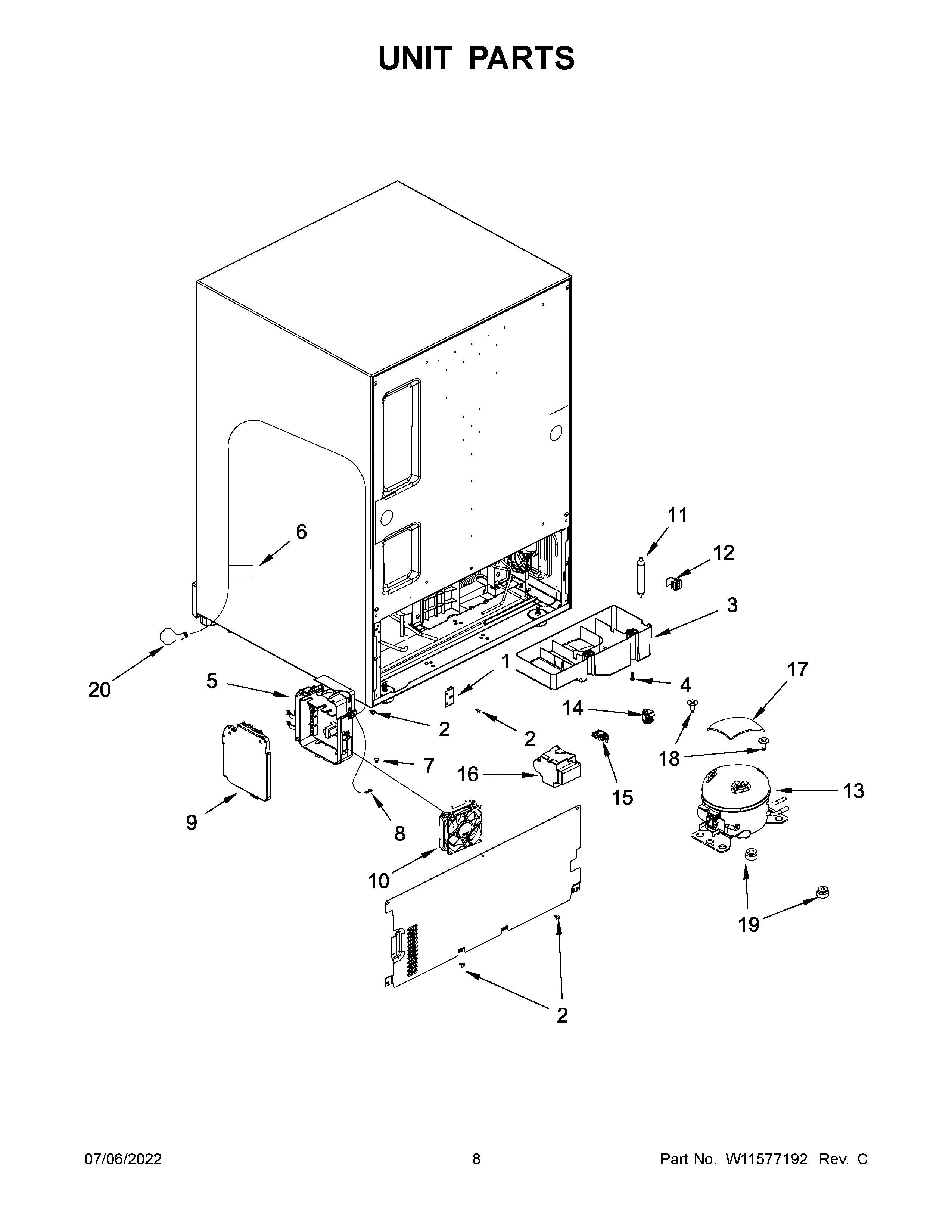 Unit parts