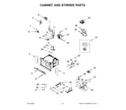Whirlpool WOC75EC7HS20 cabinet and stirrer parts diagram