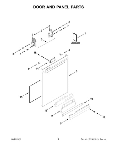 Door and panel parts