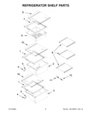 Refrigerator shelf parts