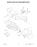 Motor and ice container parts