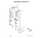 Amana ASI2175GRW08 refrigerator liner parts diagram