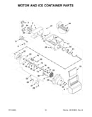 Motor and ice container parts