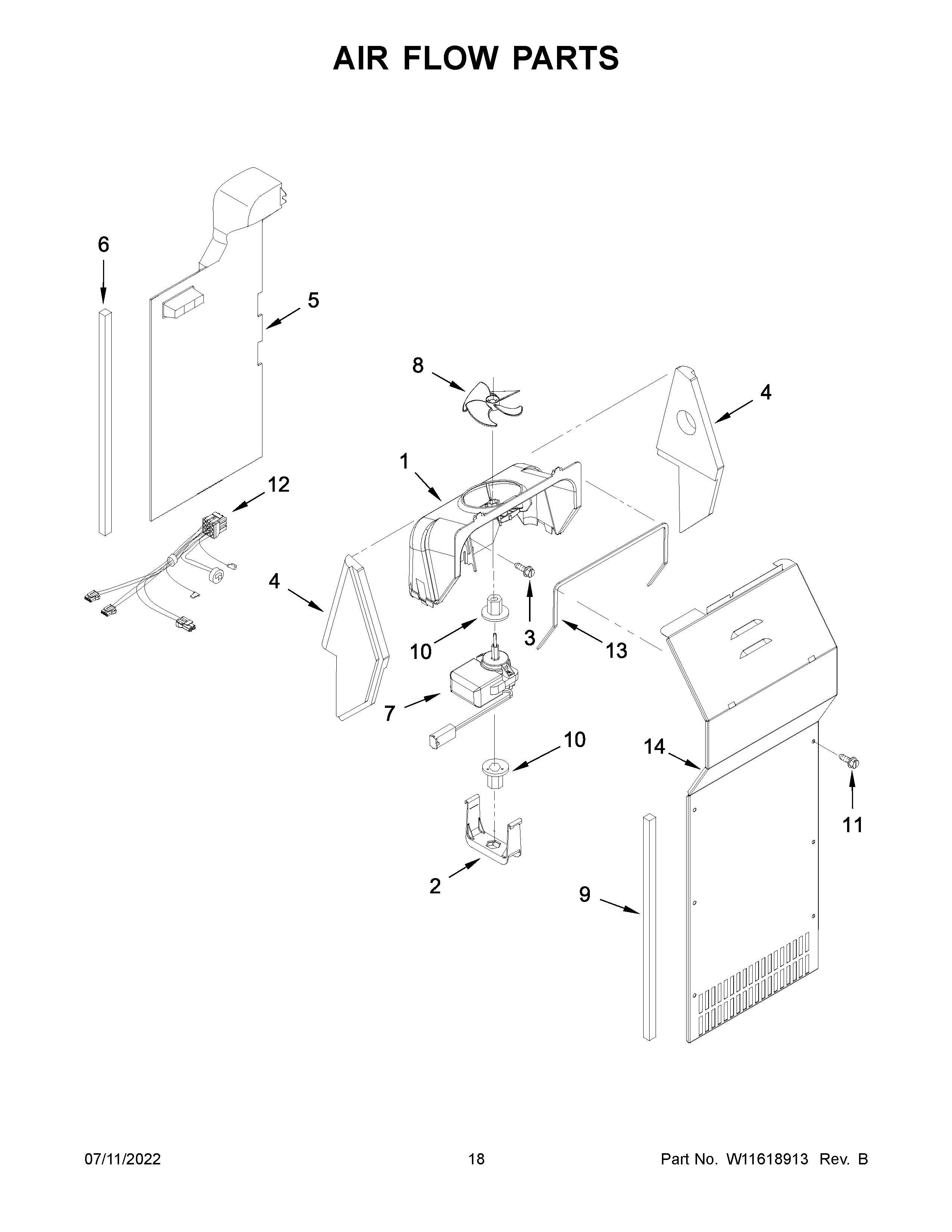 Air flow parts