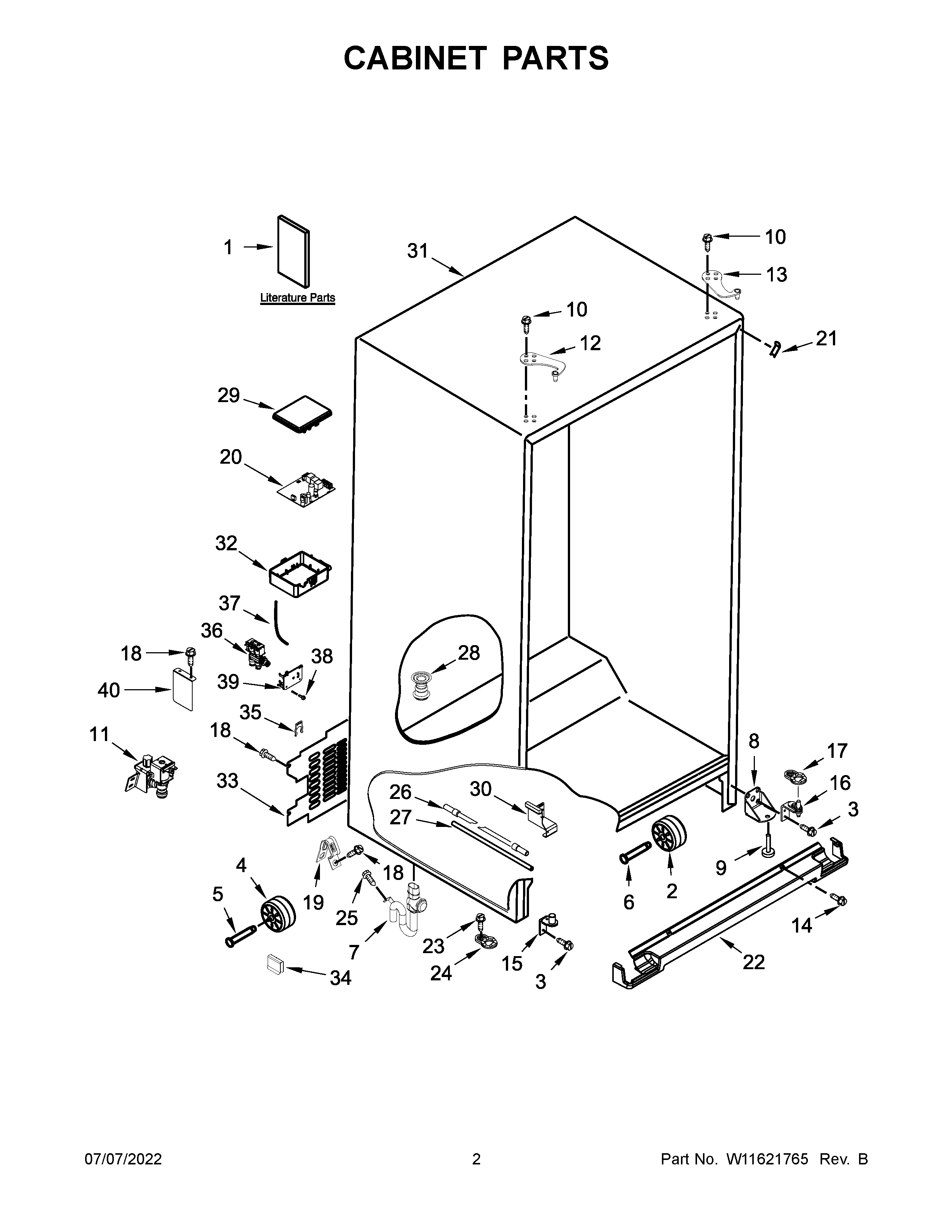 Cabinet parts