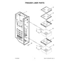 KitchenAid KRSC700HBS04 freezer liner parts diagram