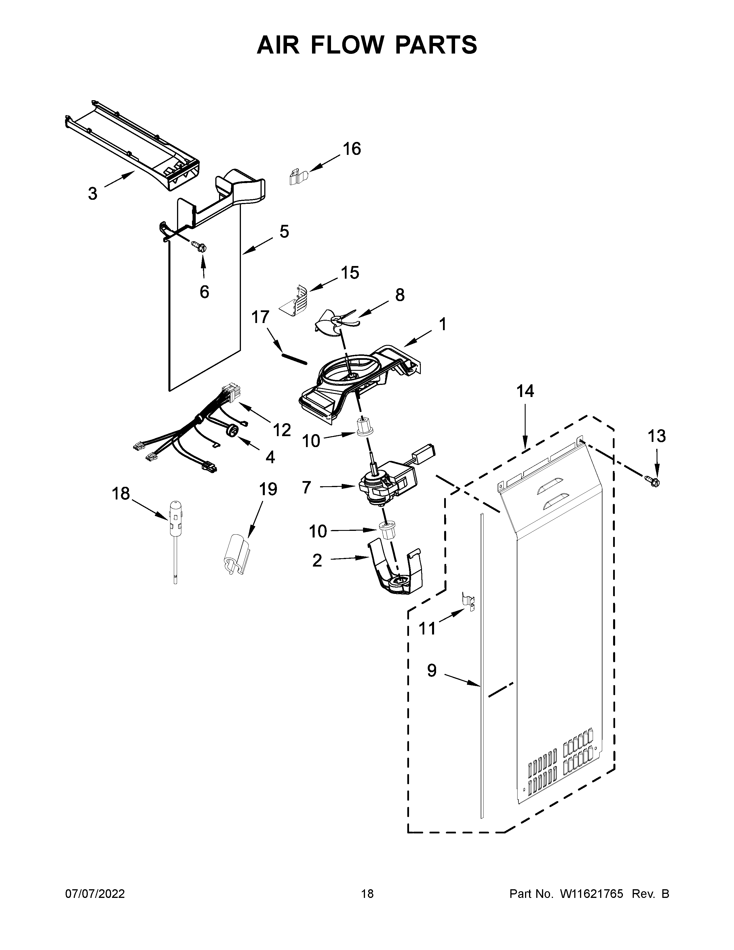 Air flow parts