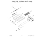 KitchenAid KDTM804KPS1 third level rack and track parts diagram
