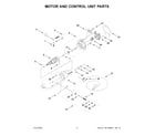 KitchenAid KSM97BM0 motor and control unit parts diagram