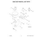 KitchenAid KSM97BM0 base and pedestal unit parts diagram