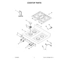 Whirlpool WFG320M0MS0 cooktop parts diagram