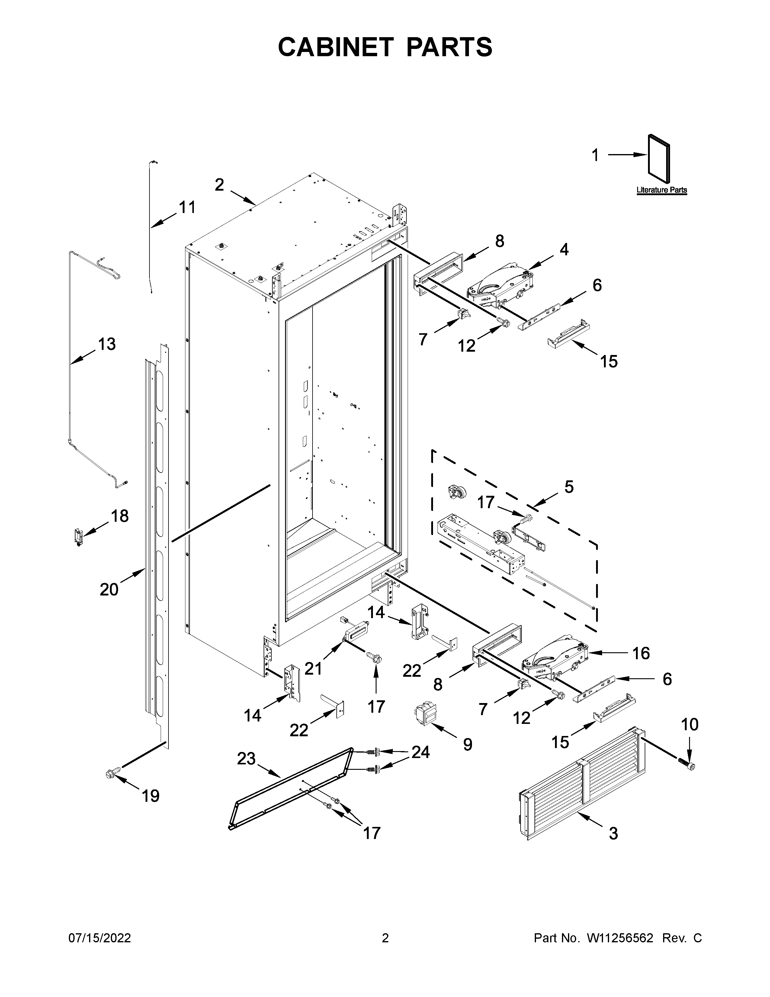 Cabinet parts