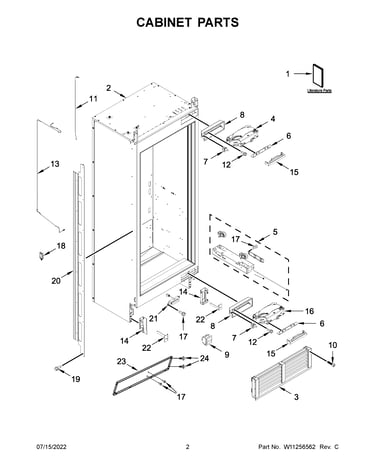 Cabinet parts