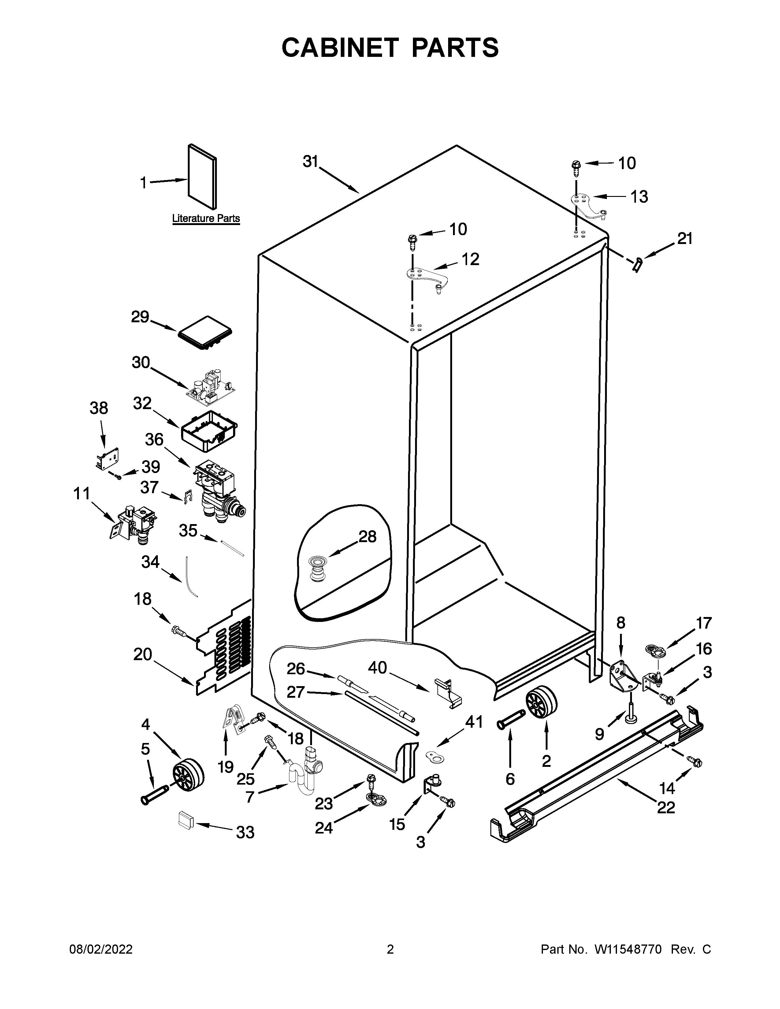 CABINET PARTS