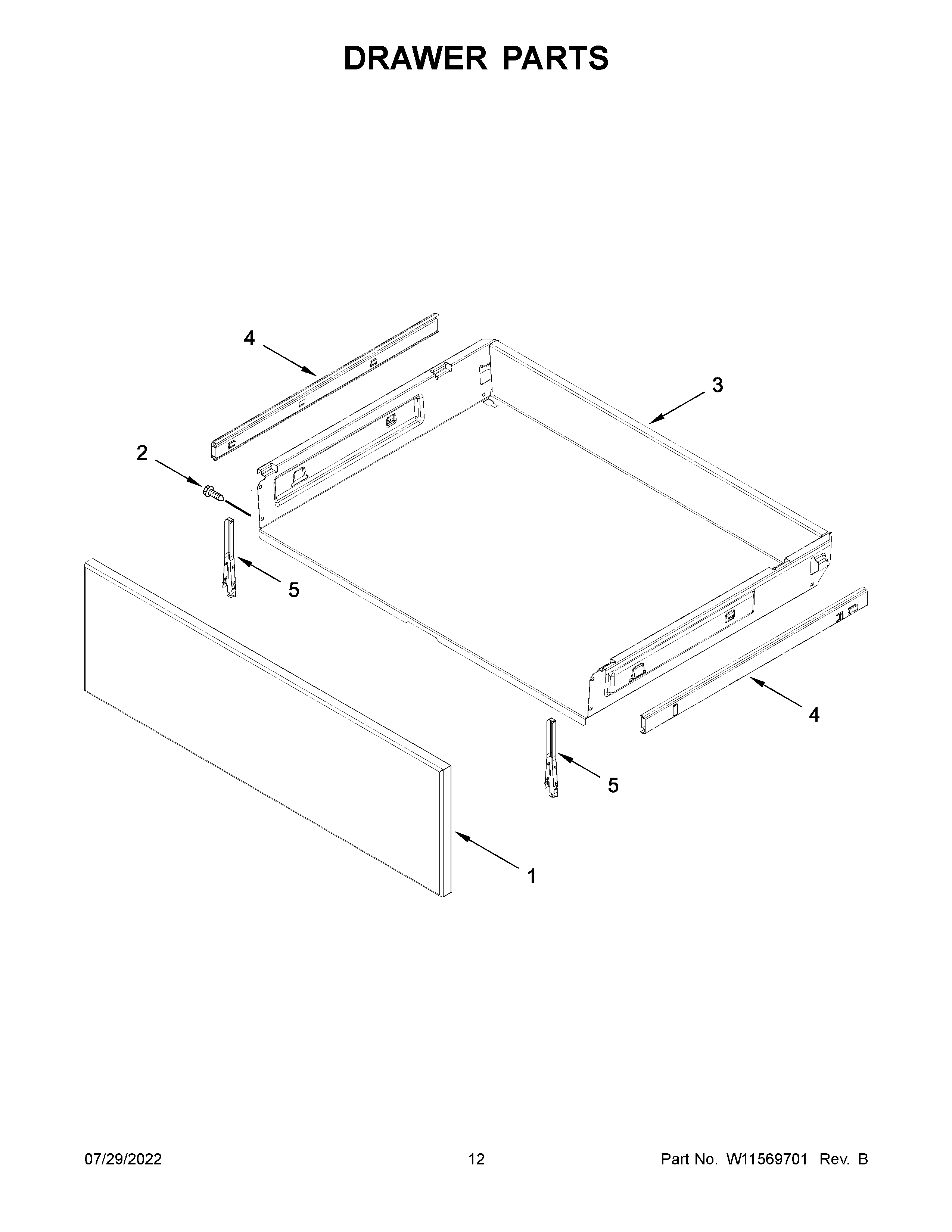 Drawer parts