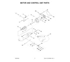 KitchenAid 5KSM156RGEIB0 motor and control unit parts diagram