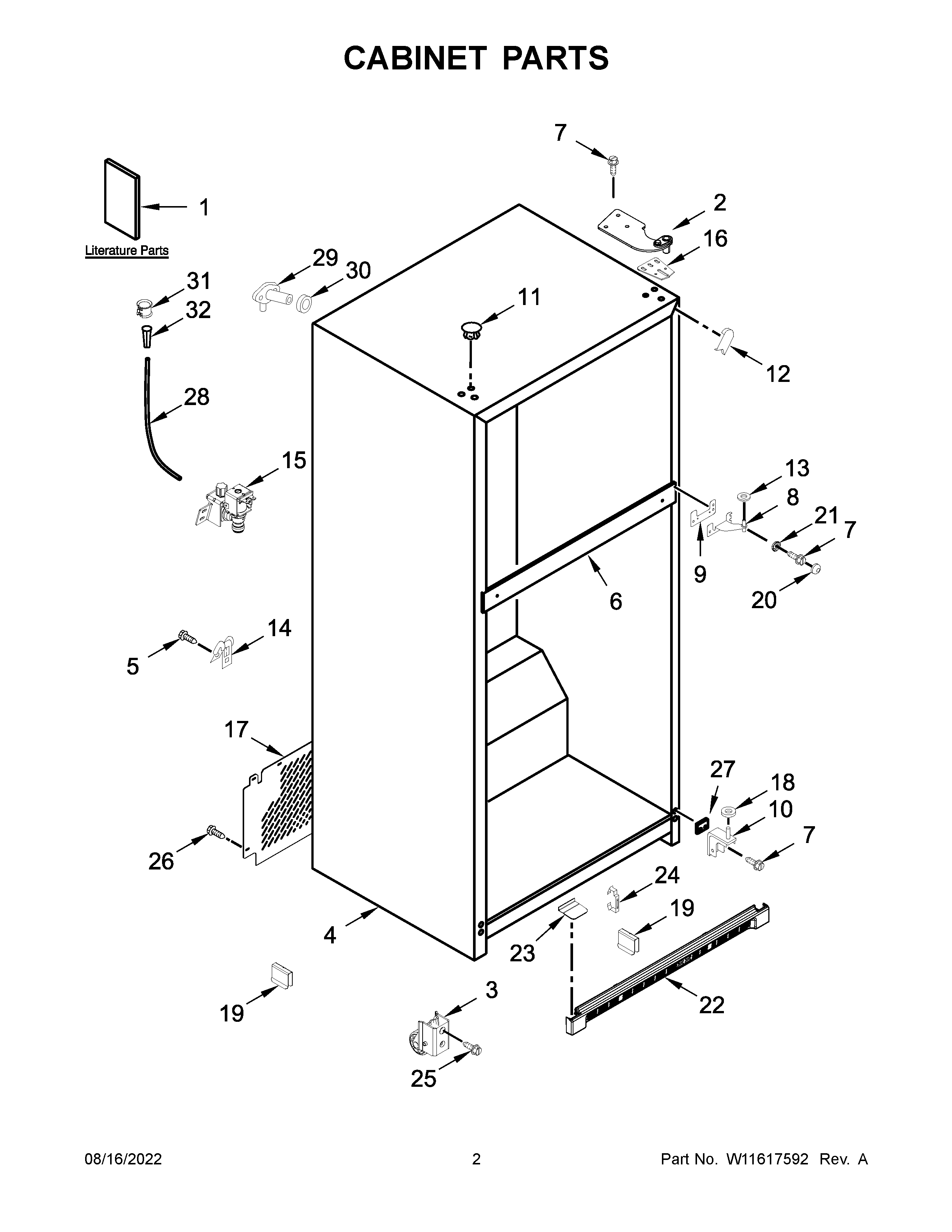 Cabinet parts