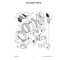 Maytag MGD6230RHW2 bulkhead parts diagram
