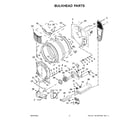 Maytag MED6630MBK0 bulkhead parts diagram