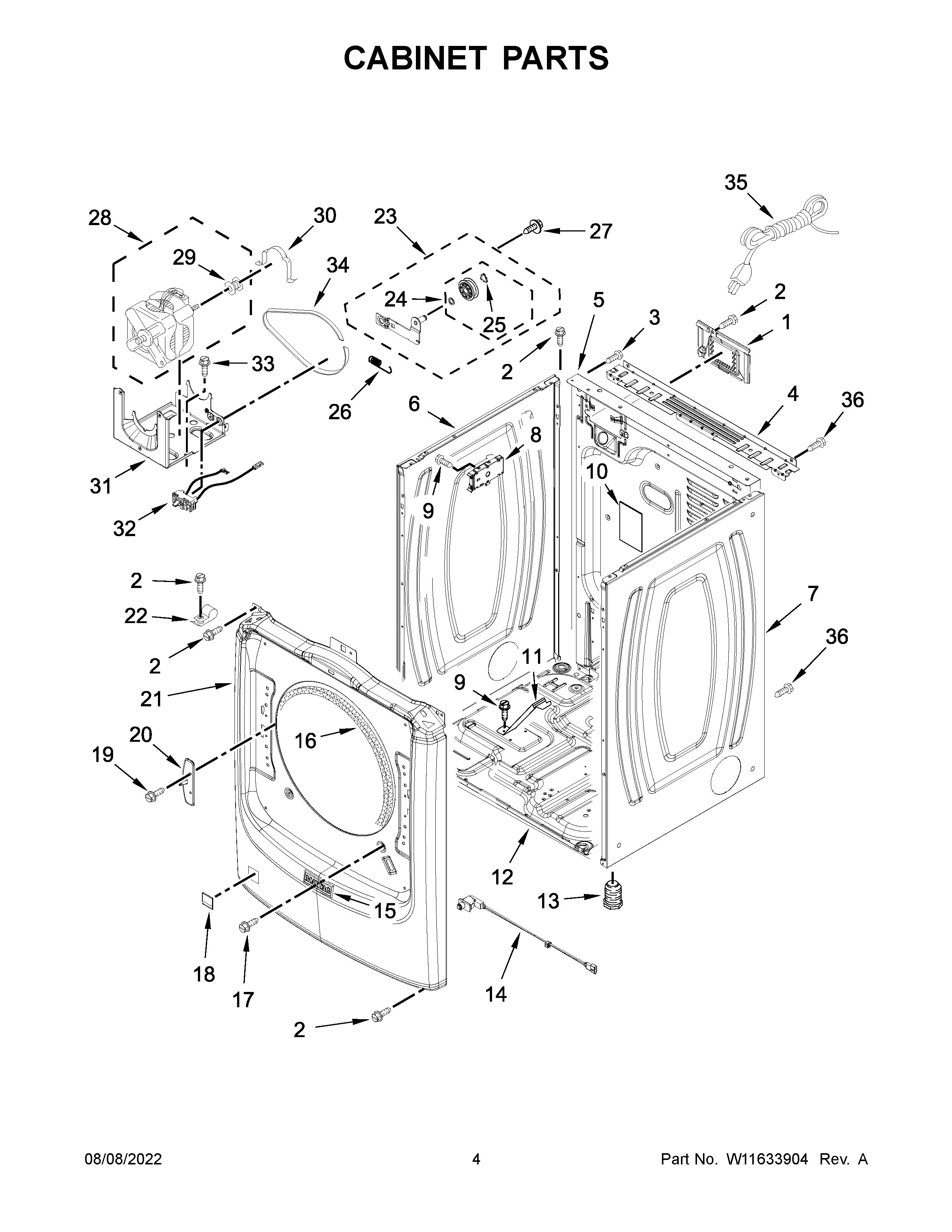 Cabinet parts