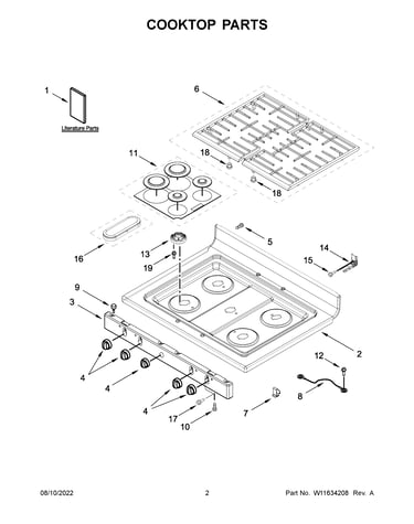 Cooktop parts