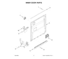 Whirlpool WDT530HAMM0 inner door parts diagram