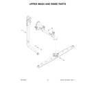 Whirlpool WDT530HAMM0 upper wash and rinse parts diagram