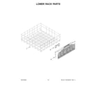 Whirlpool WDT530HAMM0 lower rack parts diagram