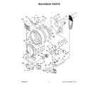 Maytag YMED6630MBK0 bulkhead parts diagram