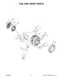 Tub and drive parts