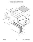 Upper drawer parts