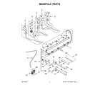 KitchenAid KSGG700ESS6 manifold parts diagram