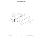 KitchenAid KSGG700ESS6 drawer parts diagram