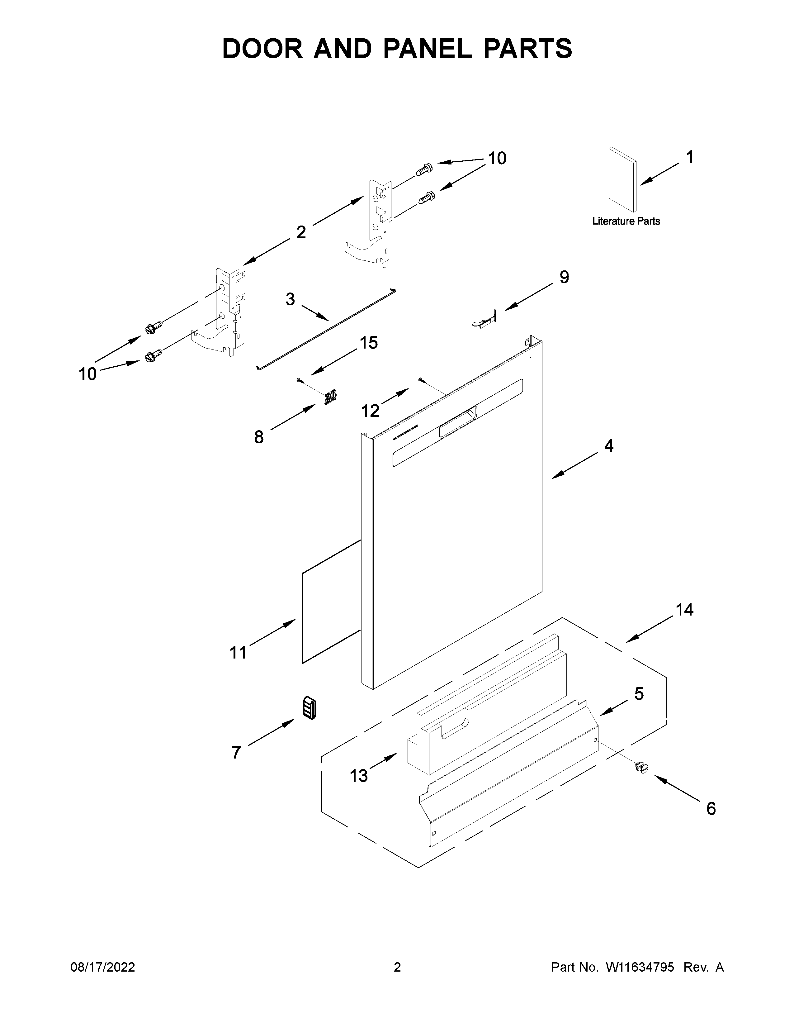 Door and panel parts